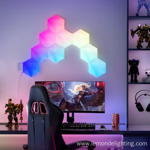 Smart Control Multi Color Hexagonal LED panel Lights